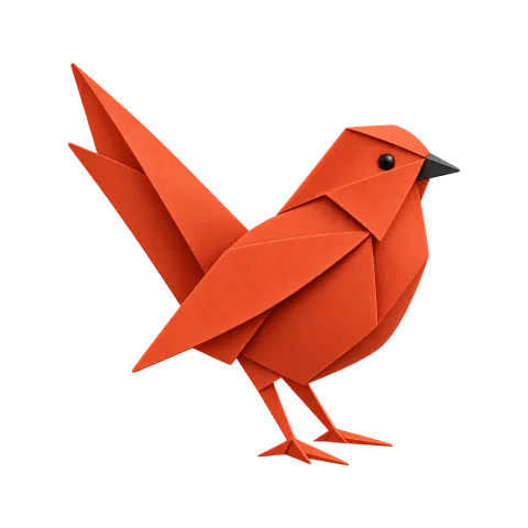 Tori, Cloudtorian’s orange folded-paper bird